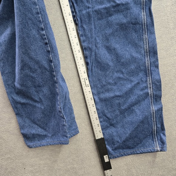 VINTAGE Dickies Men Jeans 34X34 Blue Denim Carpenter Gorpcore Logo 31" Y2K - Picture 11 of 11